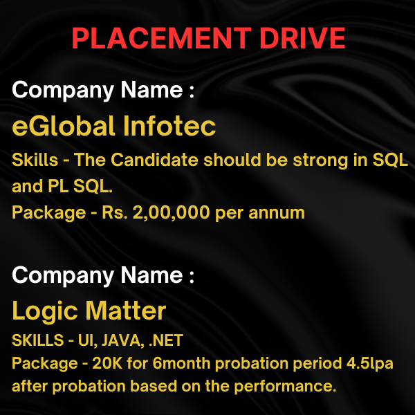 Placement Drive